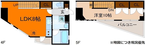 プライムコート北山通の物件間取画像